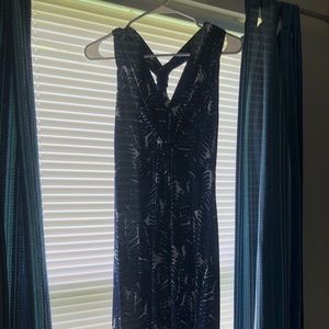 Floor length floral dress